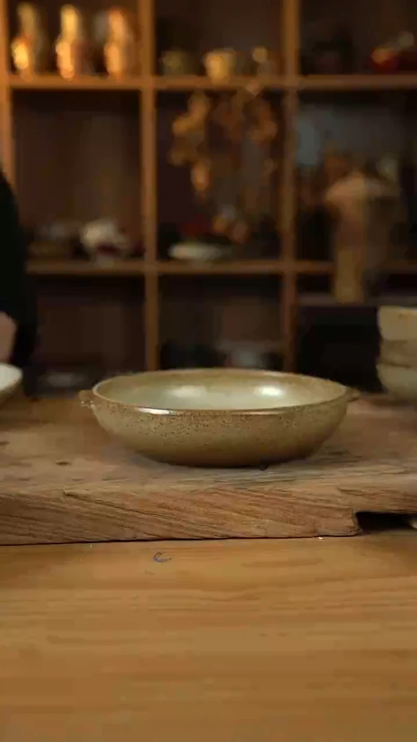 奶奶系列的8英寸双耳盘1个