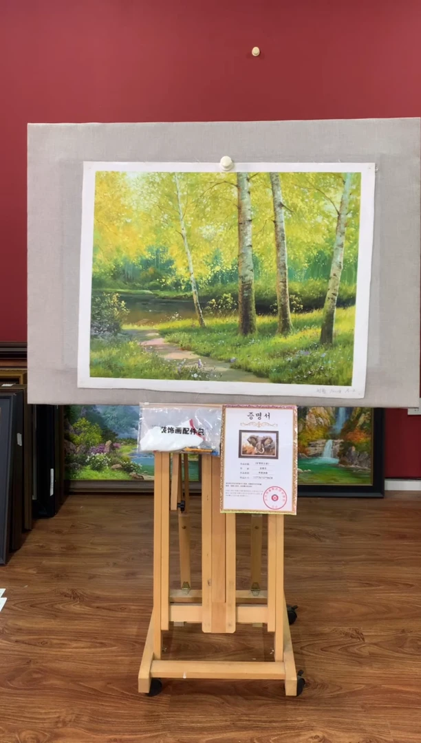 油画【86号】朝鲜原创手绘油画【功勋Ⅰ级画家丨孤品佳作】【顺丰包邮】