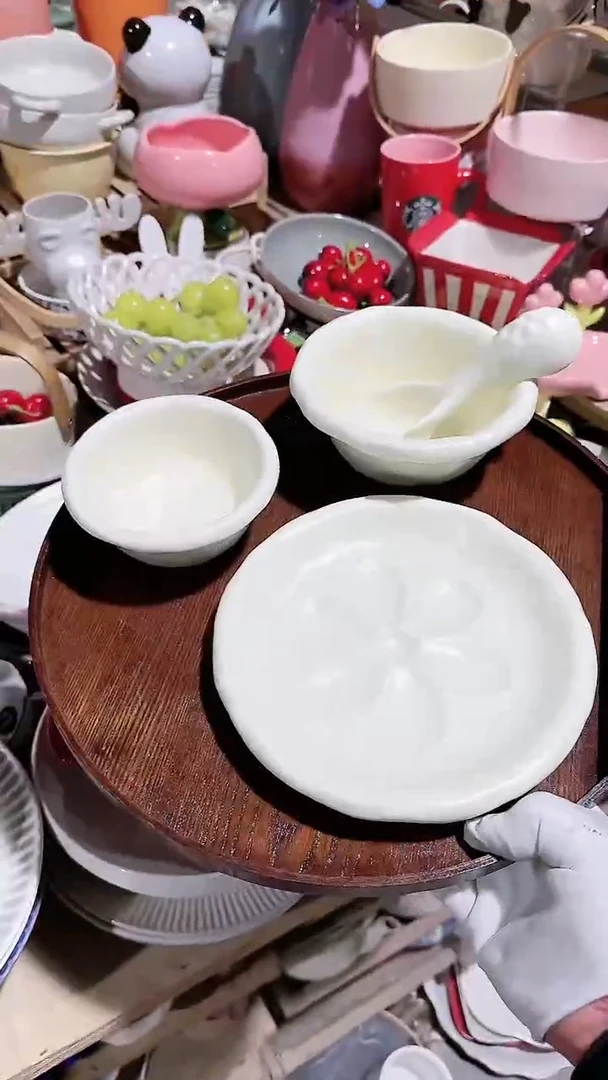 【闪购商品】瓷片4件套微瑕 凑满20元包邮