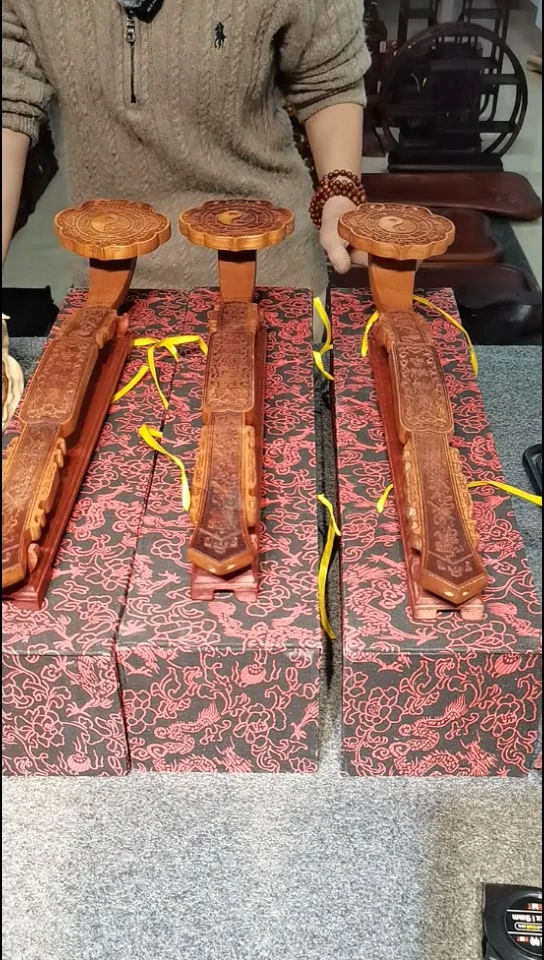 木用****2如意红豆杉底座花梨