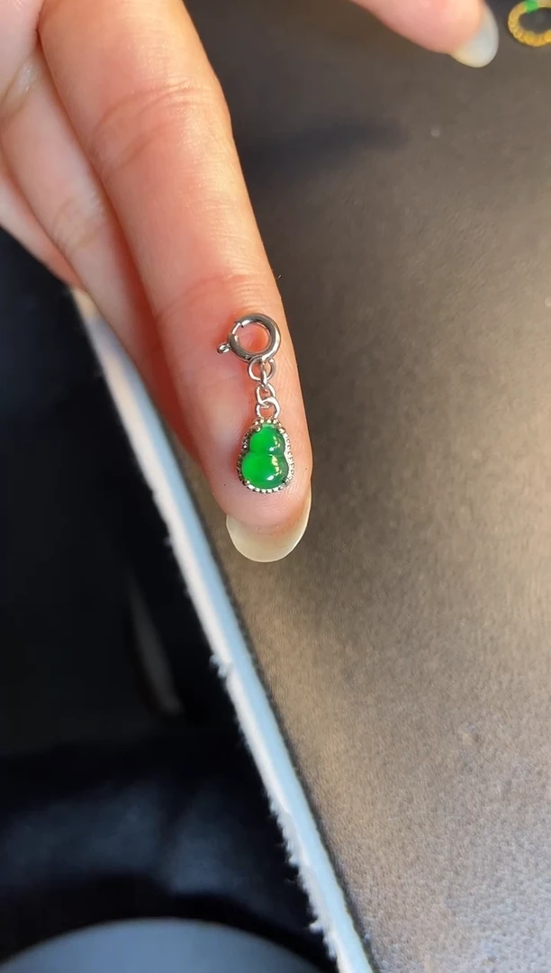 吊坠(不含链)银S925镶嵌翡翠1