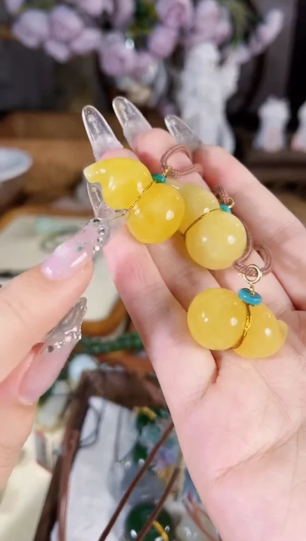 蜜蜡项链未镶嵌多样性发货其一默认天然特征
