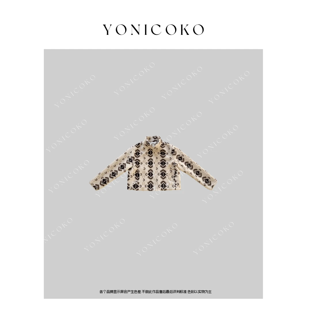 【Yoni Coko】四层加厚毛毛外套复古时尚保暖秋冬厚上衣