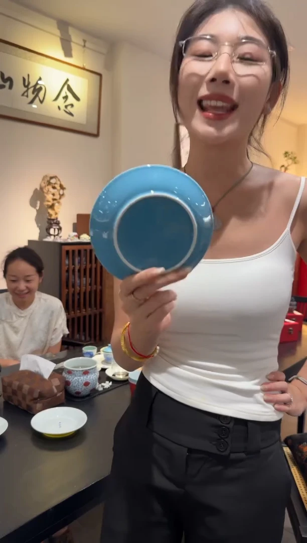 蓝色单色颜色单壶承123456