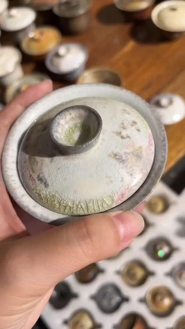 盖碗1号容量100-110ML高白泥
