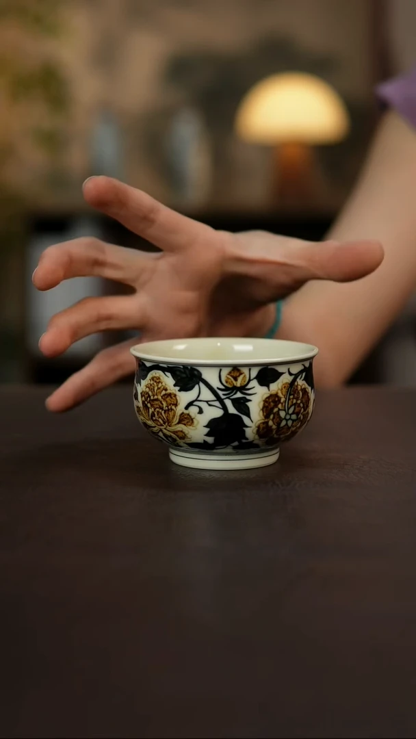 杯景德镇陶瓷杯碗柴烧多人