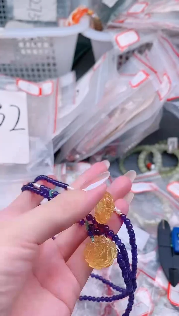 未镶嵌颈饰紫晶多样性发拍一发一