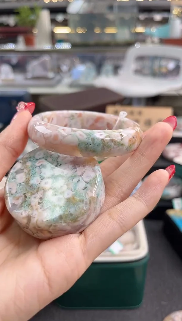 未镶嵌手镯石英质玉54圈口（赠品镯心）694545