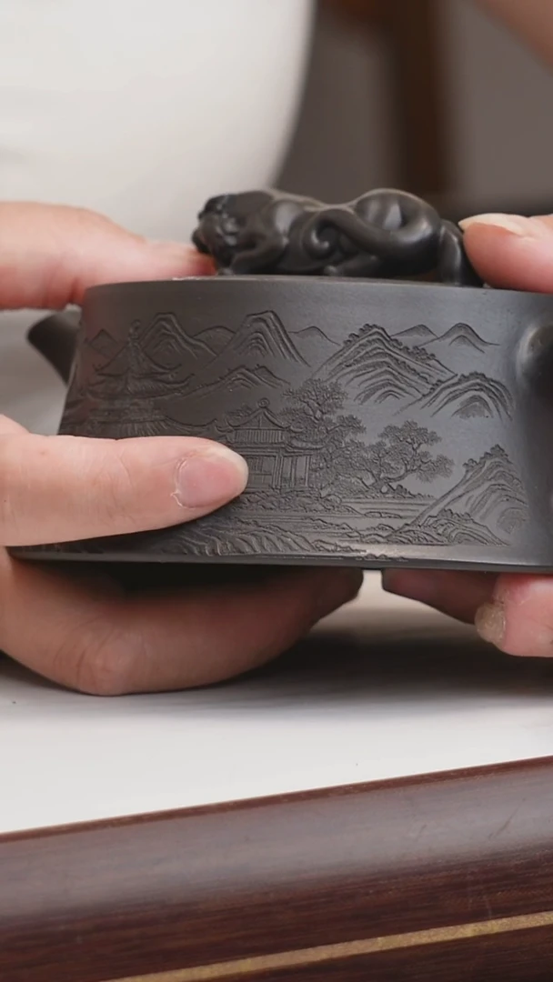 茶壶紫砂石黄卧虎藏龙