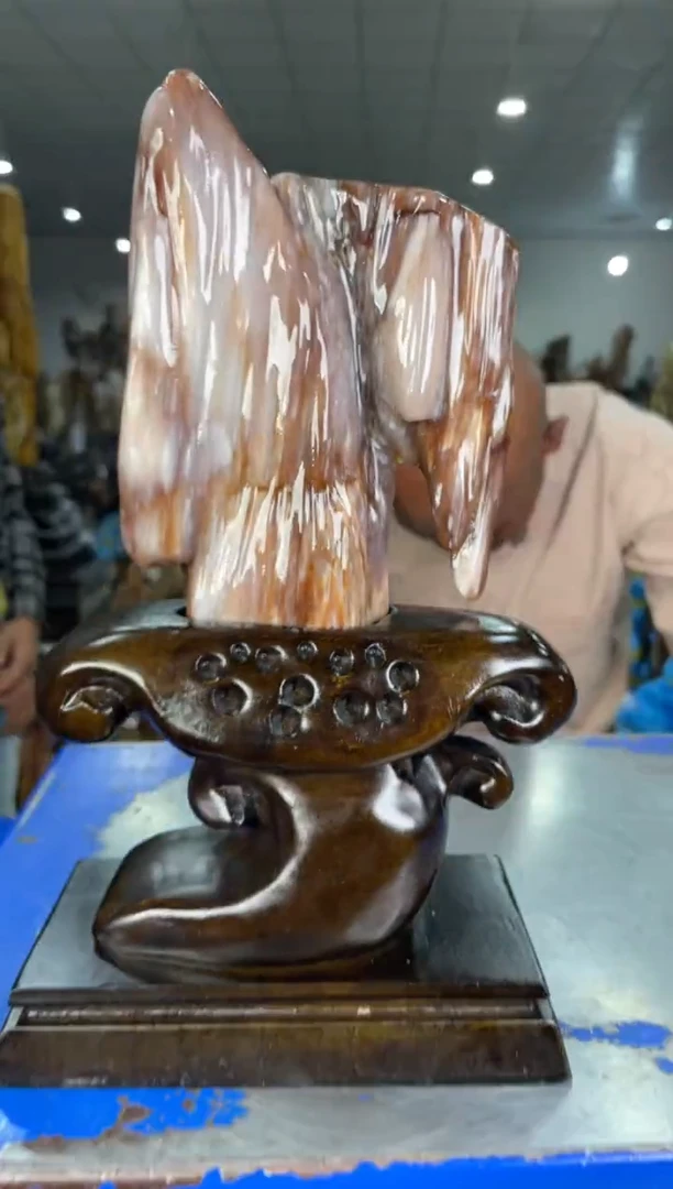 【闪购商品】硅化玉摆件未镶嵌57