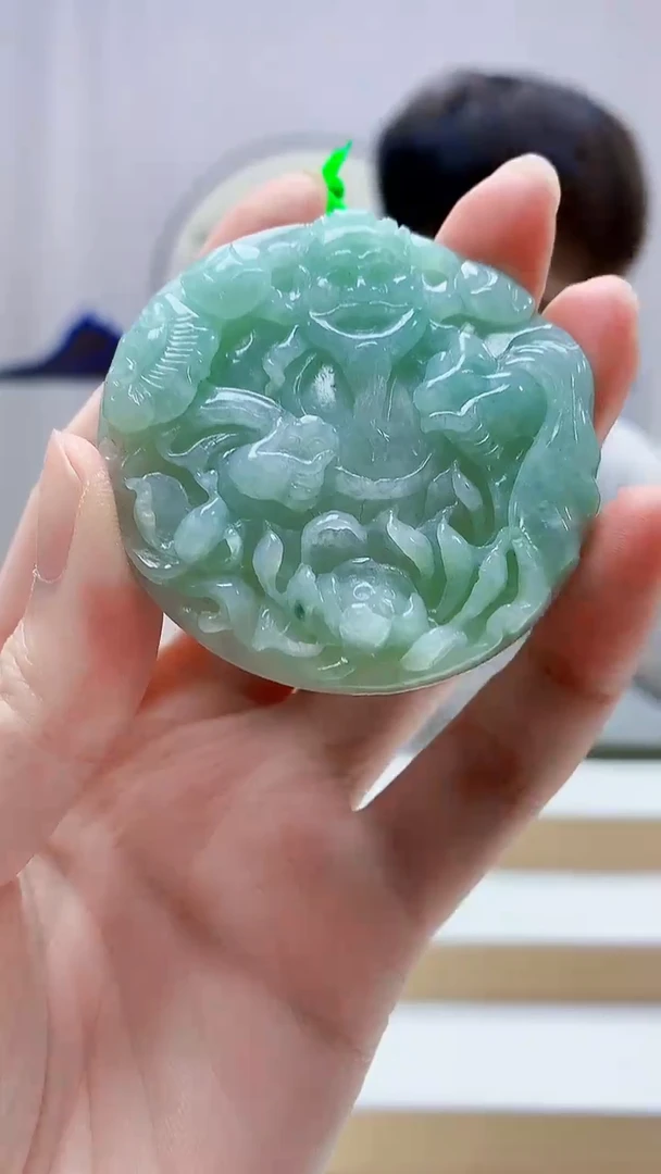 未镶嵌定制翡翠4868zm-毛货挂件75