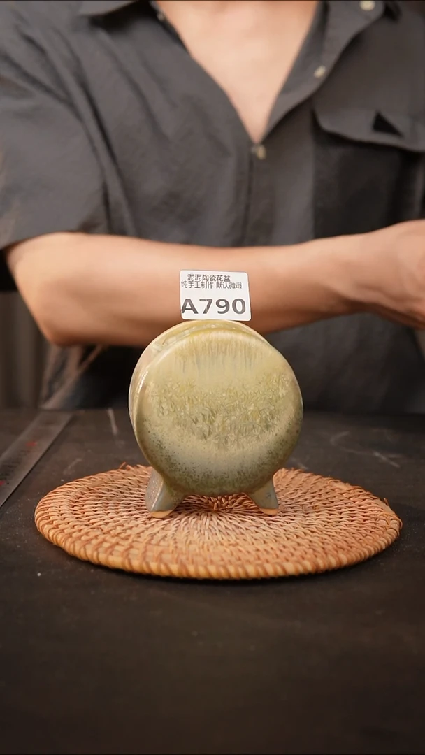 瓷片790 鼓盆小号口6*4高10