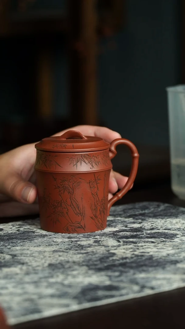 茶杯紫砂63号宜兴原矿紫砂作品