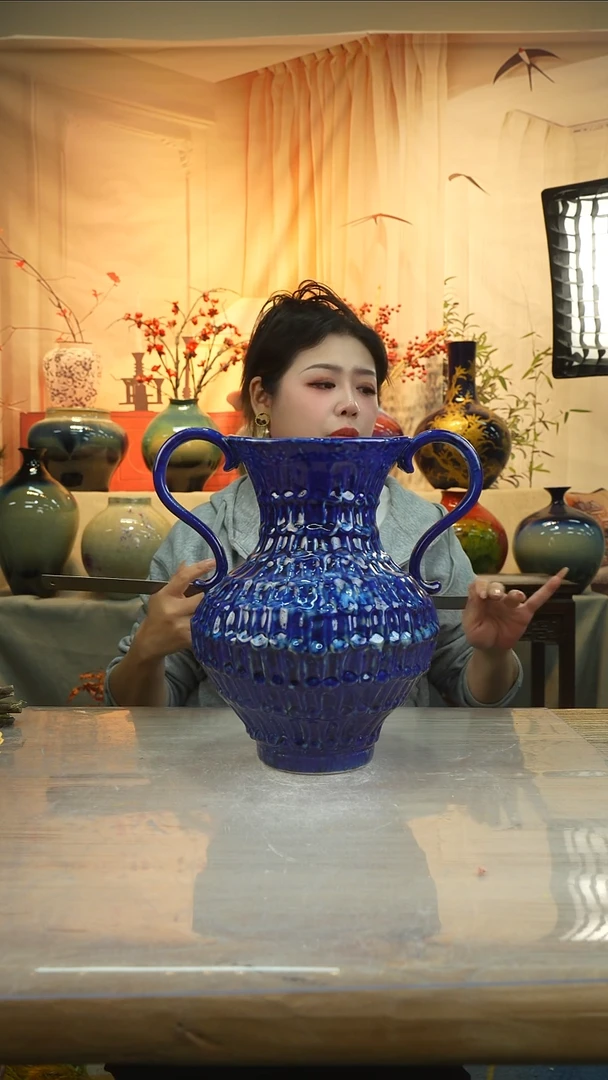 高30口16高温陶瓷花瓶