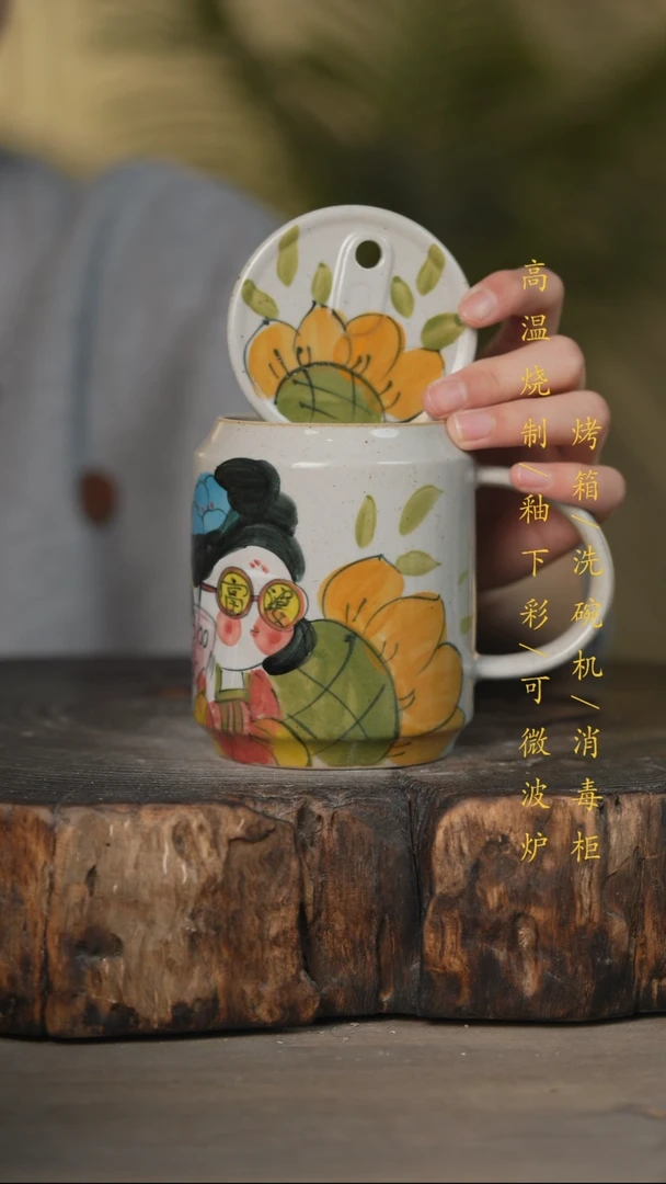 碗景德镇高温釉下彩可微波烤箱洗碗机