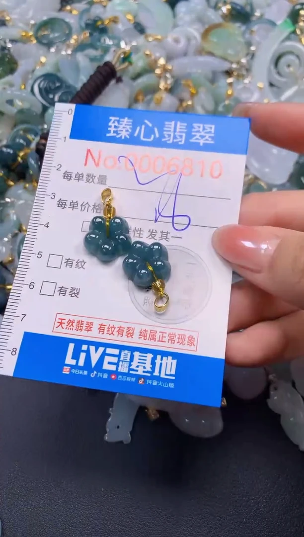 吊坠(不含链)未镶嵌翡翠6810