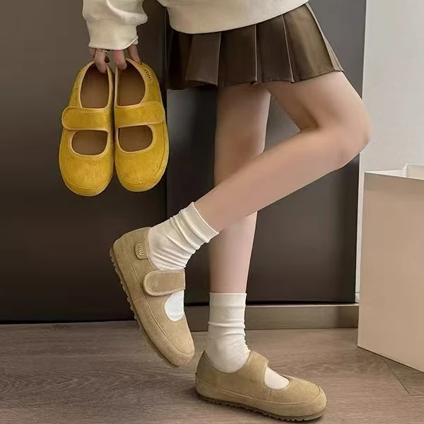 1858 春季女士休闲百搭懒人鞋豆豆鞋