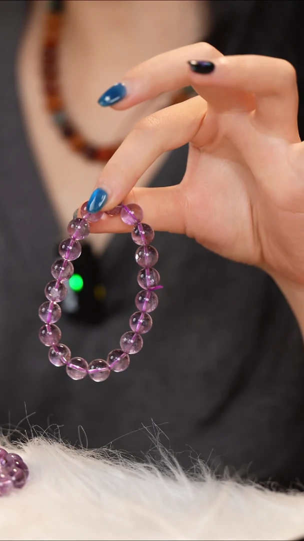 未镶嵌手链水晶紫水晶10mm