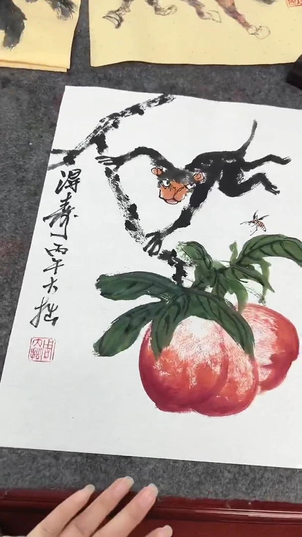 国画周大拙/国画/花鸟