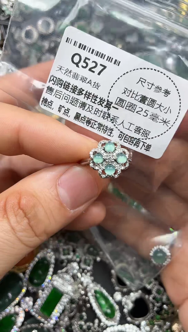 颈饰未镶嵌翡翠Q527戒指