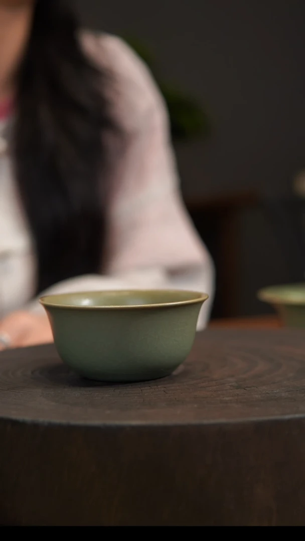 杯子看****人鸡缸杯 汝州原产地  原矿老釉