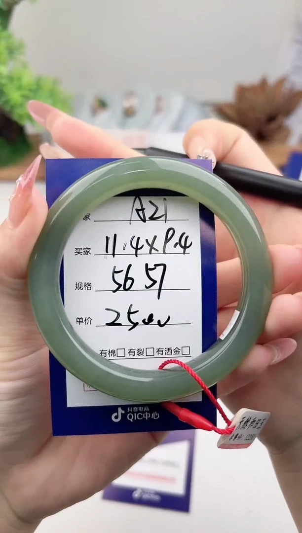 未镶嵌手镯和田玉微色差A21