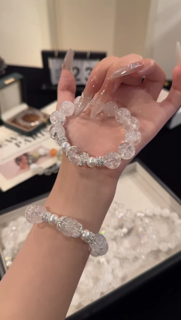 水晶手串合金白阿赛x2005