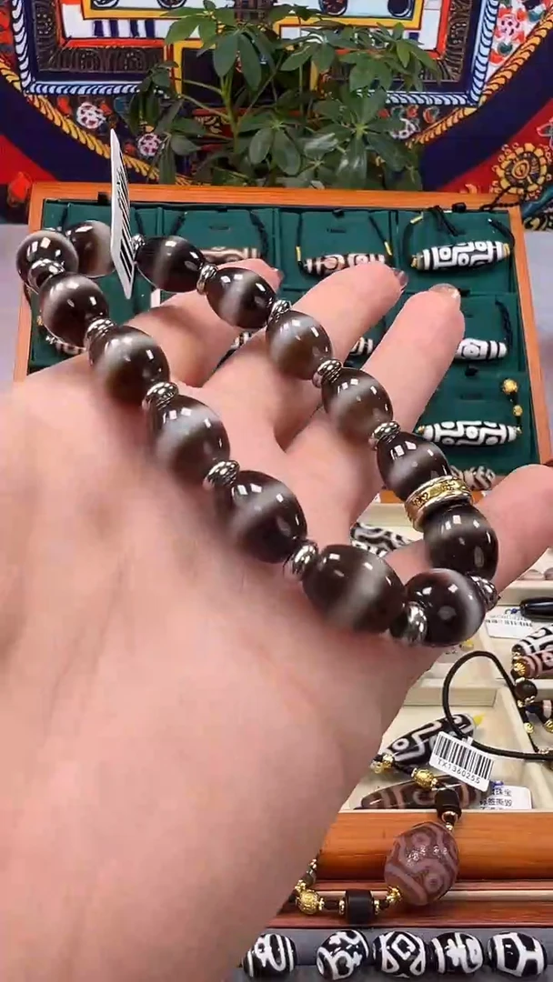 玛瑙/玉髓（覆膜）颈饰合金57.（微瑕）