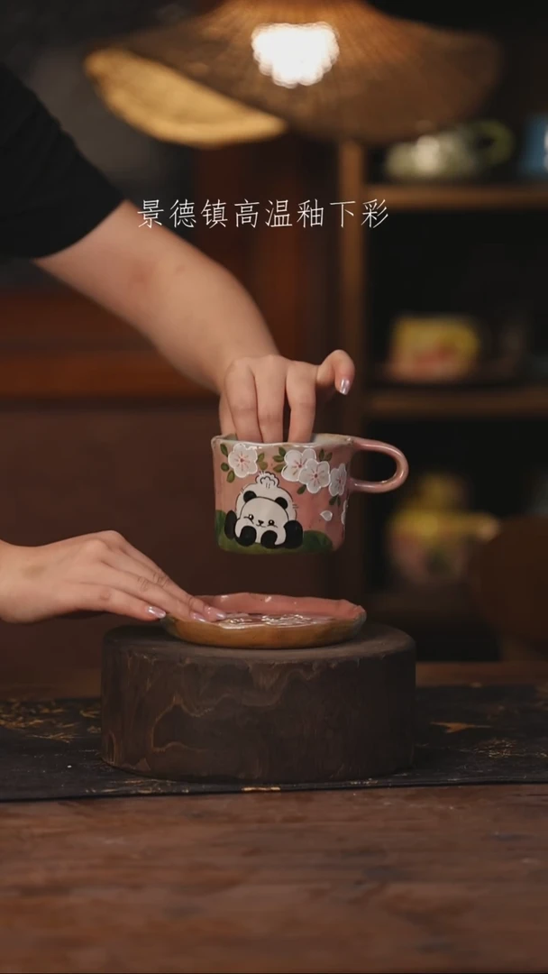 陶瓷景德镇高温釉下手绘陶瓷310