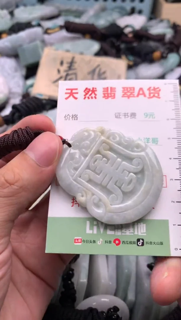 翡翠未镶嵌吊坠(不含链)1