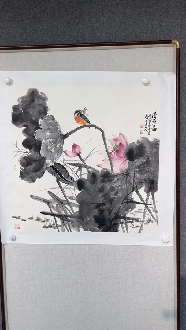 国画梁景欣老师斗方