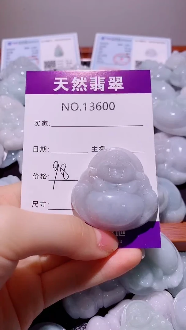 翡翠未镶嵌吊坠(赠链)翡翠A货600