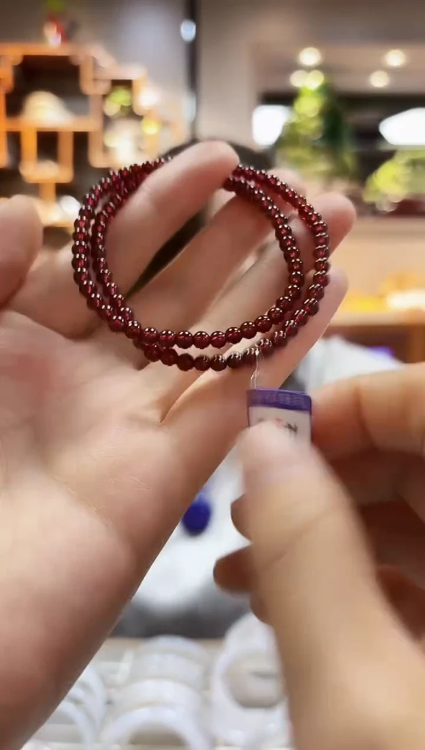 【闪购商品】石榴石手链未镶嵌手链