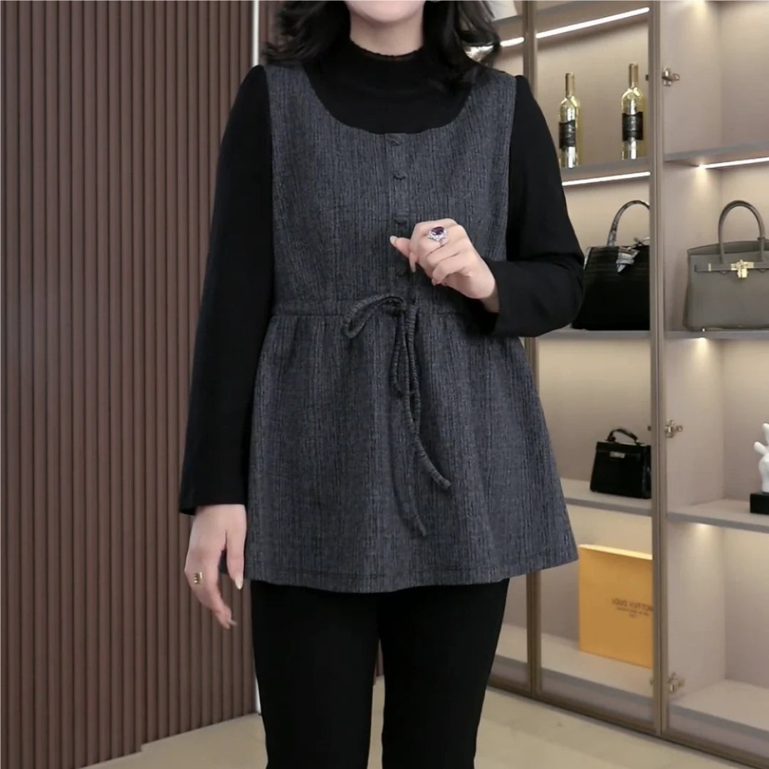 丹思慕大码女装秋季新款洋气舒适时尚宽松上衣ZB6461