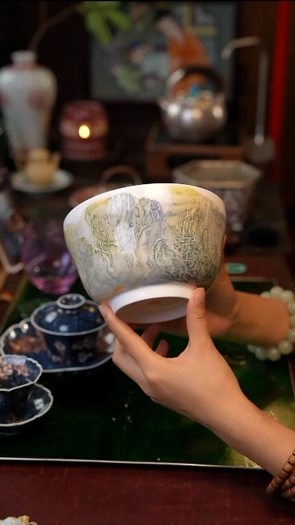 面碗绿  景德镇陶瓷福利款