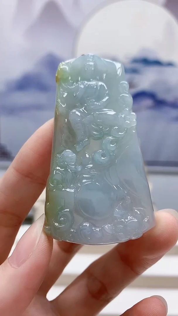 未镶嵌定制翡翠5160ry-毛货挂件78