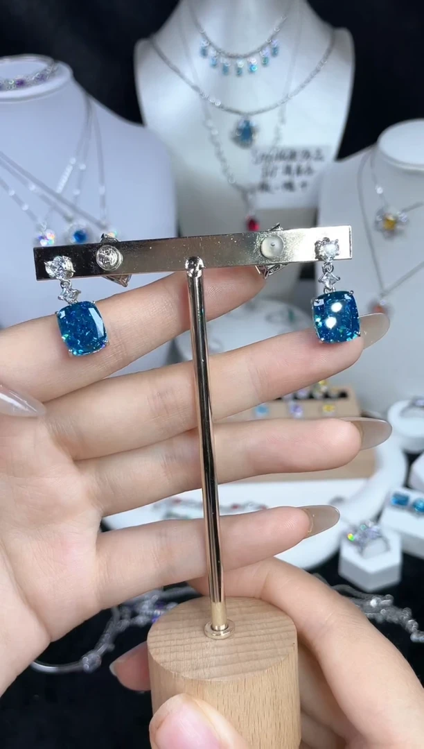 合成立方氧化锆925银S925纯银饰品 编号F0118