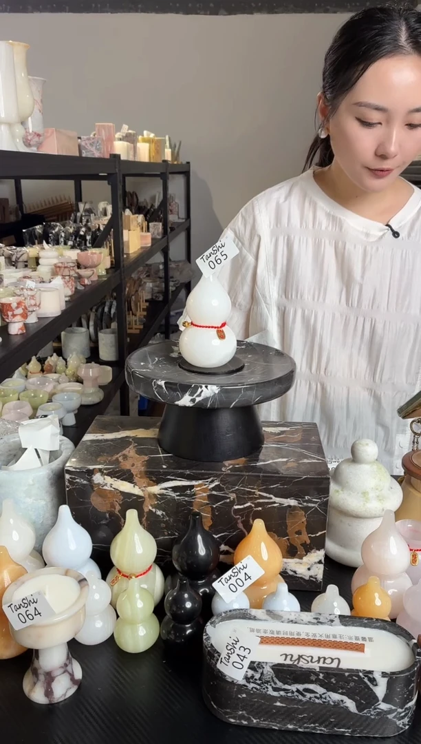 石材065白玉中号葫芦