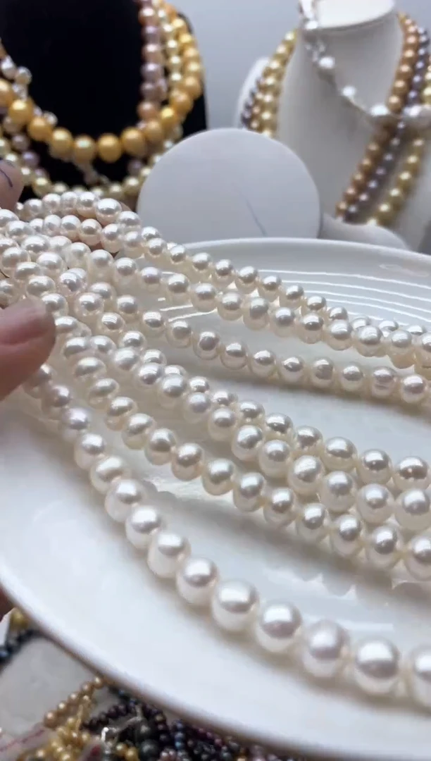 【闪购商品】淡水珍珠颈饰钛钢204