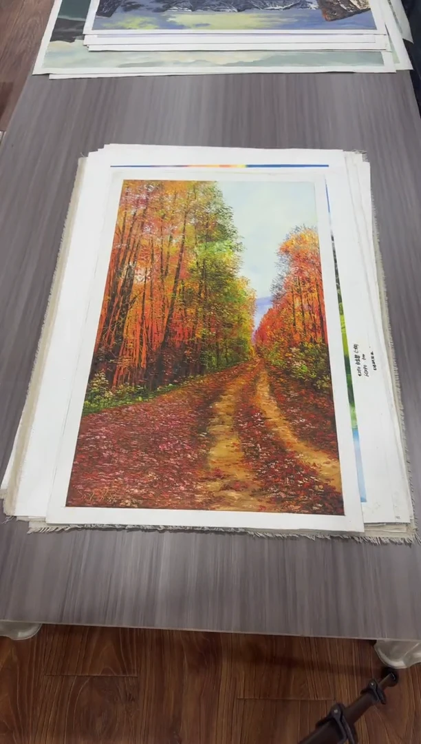 油画【196号】约90*60cm丨朝鲜原创纯手绘孤品油画丨顺丰包邮