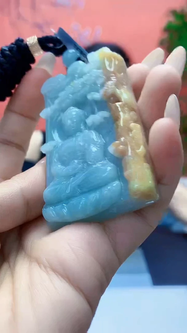 未镶嵌定制翡翠5160ty-毛货挂件175