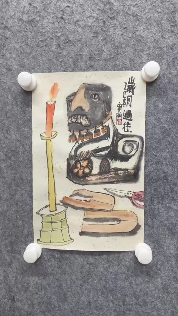 国画写意画花鸟画手绘