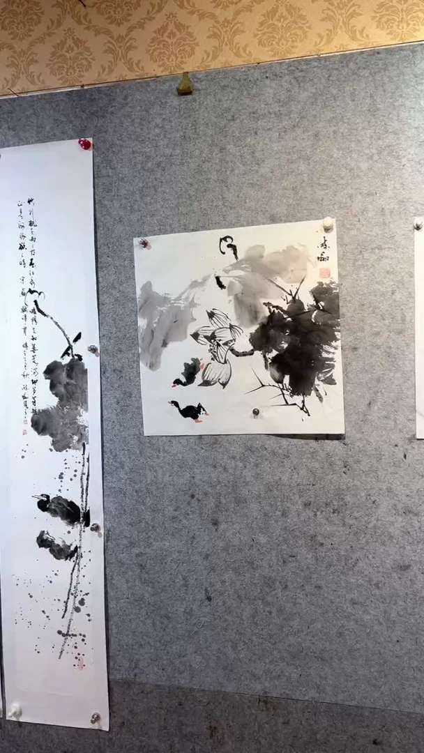 国画我**良张自学水墨国画22