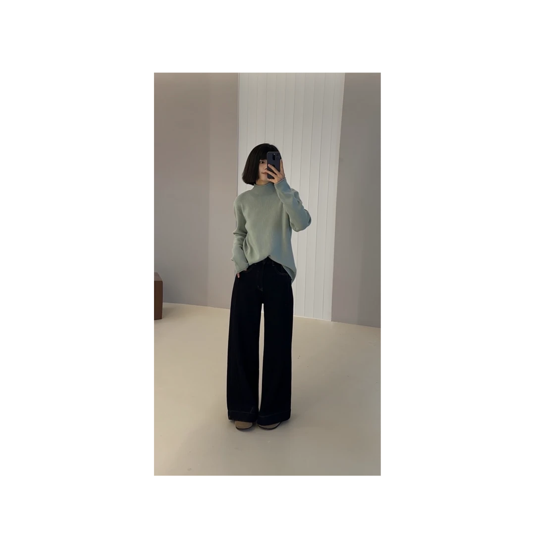 107黑金牛仔裤/黑金色