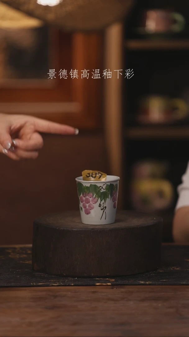 陶瓷景德镇高温釉下手绘陶瓷309