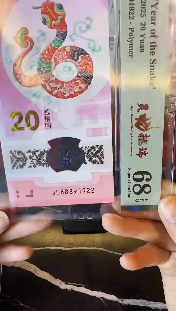 塑料2025 蛇钞 单张  088891922