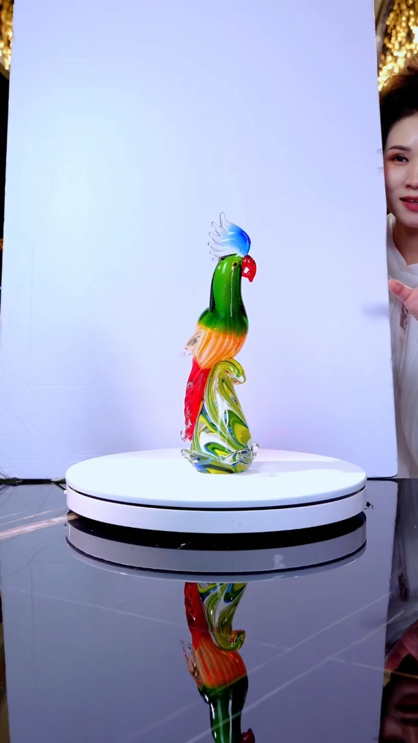 琉璃摆件WG0402鹦鹉鸟摆件