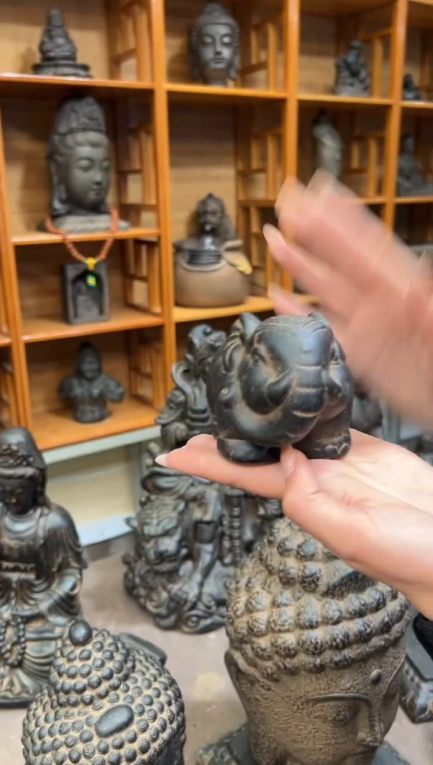 陶土【火山泥】小象摆件