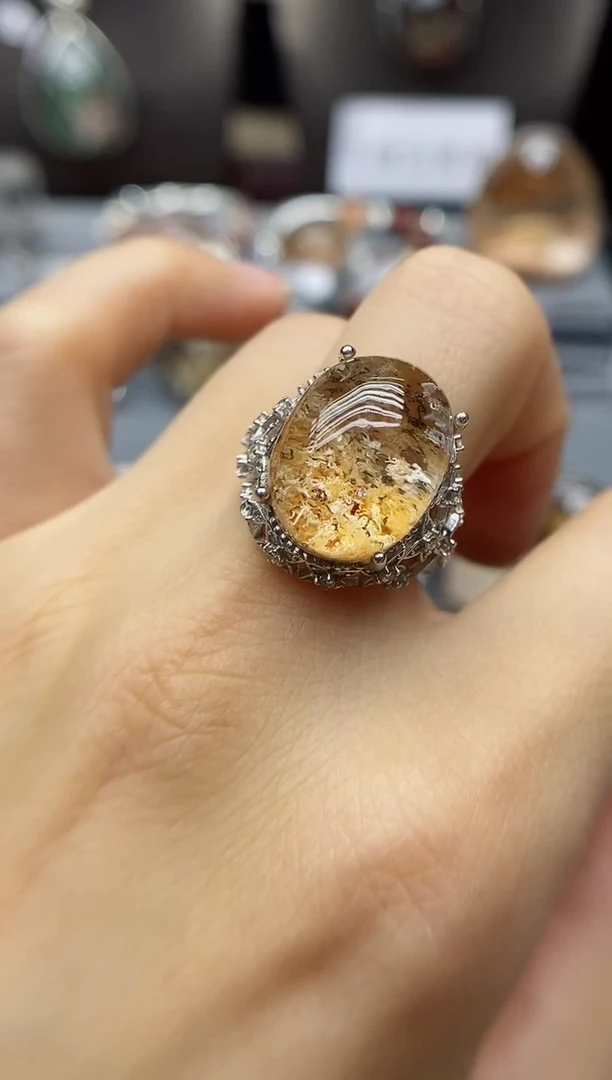 银S925镶嵌珠宝半成品水晶非**竹定制定制