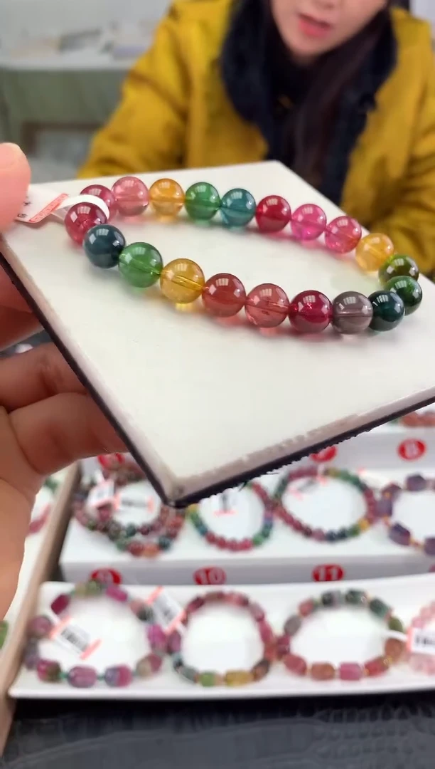 未镶嵌手串碧玺多样性发一条